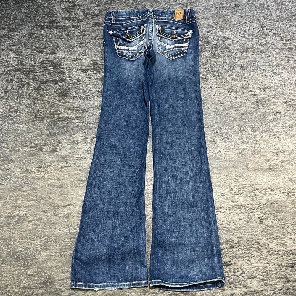 BKE Stella Jeans Womens 30x32 Blue Low Rise Flare‎ Bootcut Embroidered Western